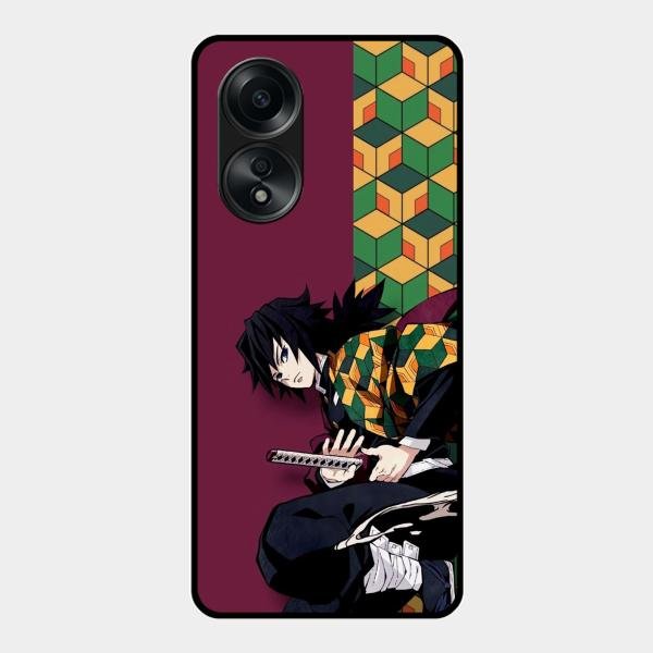Water Soul Glass Case Cover For Oppo A58