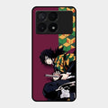Water Soul Glass Case Cover For Poco X6 Pro 5G