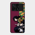 Water Soul Glass Case Cover For Poco X6 Pro 5G