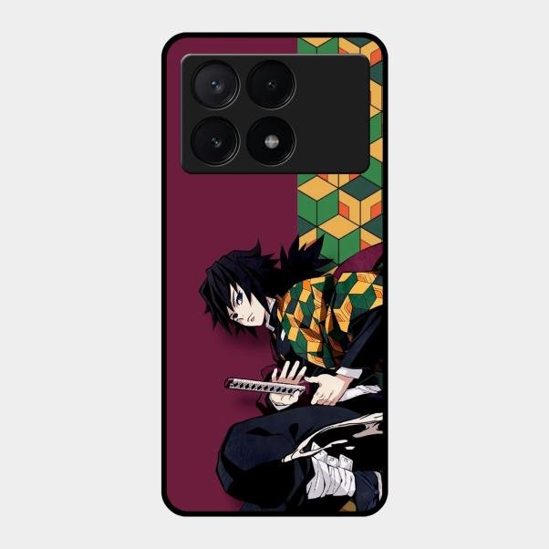 Water Soul Glass Case Cover For Poco X6 Pro 5G