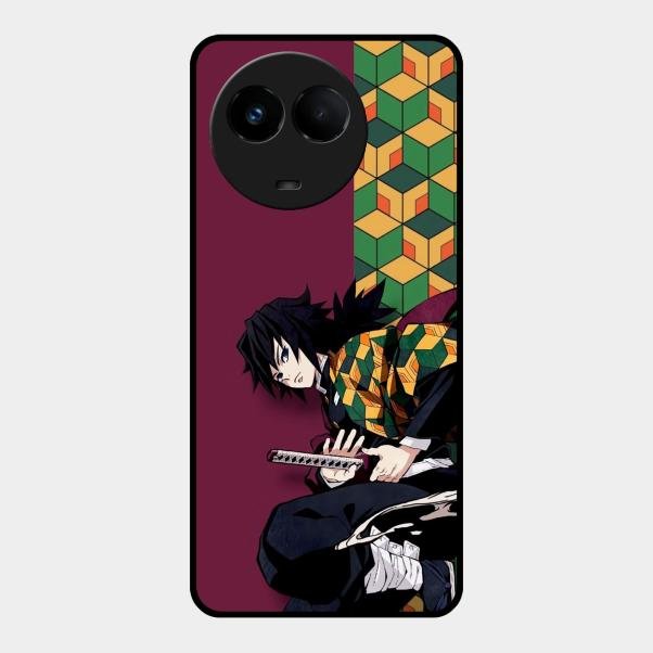 Water Soul Glass Case Cover For Realme 11X 5G
