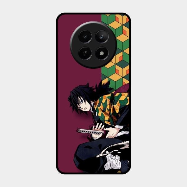 Water Soul Glass Case Cover For Realme 12X 5G