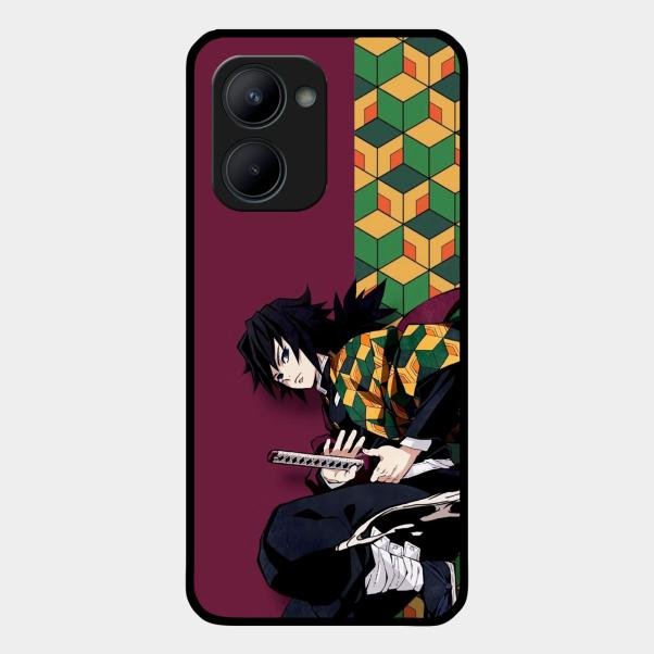 Water Soul Glass Case Cover For Realme C33 2023