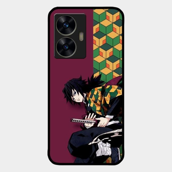Water Soul Glass Case Cover For Realme C55