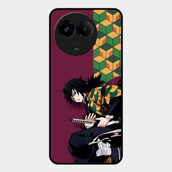Water Soul Glass Case Cover For Realme C67 5G