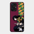 Water Soul Glass Case Cover For Redmi 13C 5G