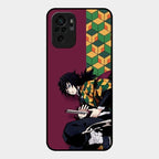 Water Soul Glass Case Cover For Redmi Note 10