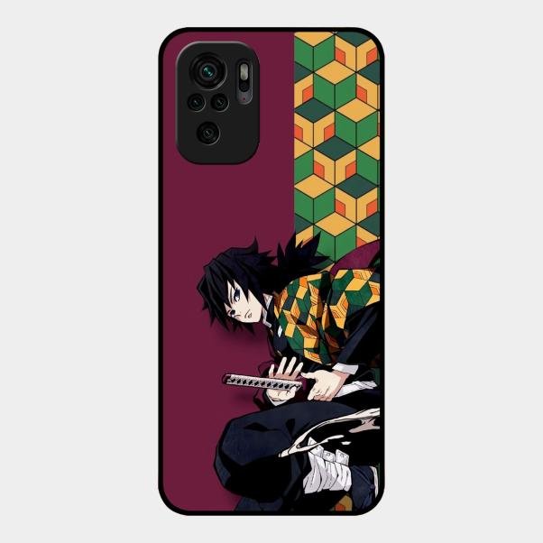 Water Soul Glass Case Cover For Redmi Note 10