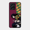 Water Soul Glass Case Cover For Redmi Note 12 4G