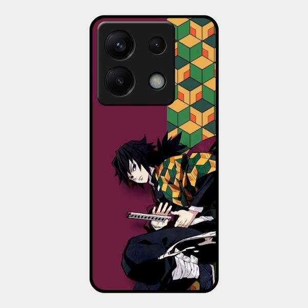 Water Soul Glass Case Cover For Redmi Note 13 Pro 5G