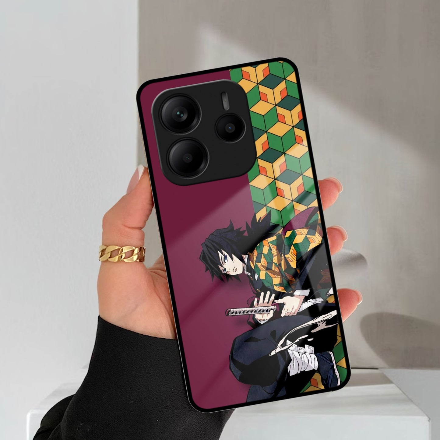 Water Soul Glass Case Cover For Redmi