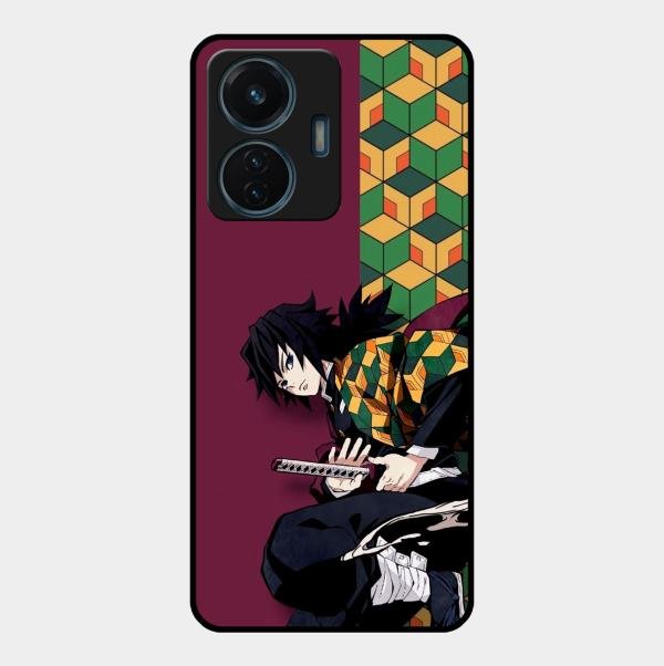 Water Soul Glass Case Cover For Vivo T1 44W 4G