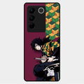 Water Soul Glass Case Cover For Vivo V27 5G