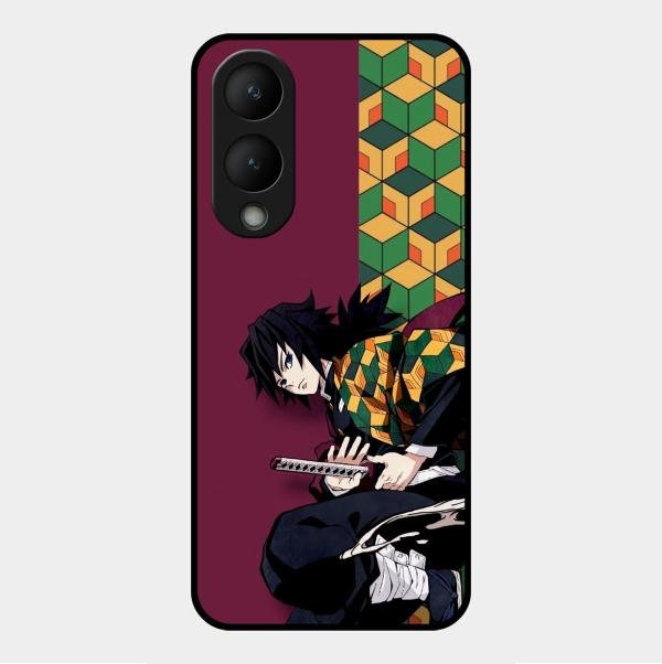 Water Soul Glass Case Cover For Vivo Y28 5G