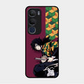 Water Soul Glass Case Cover For Vivo Y29 5G