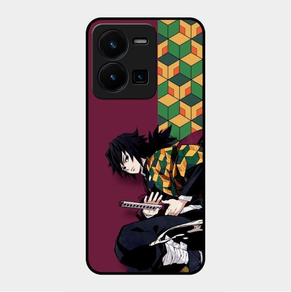 Water Soul Glass Case Cover For Vivo Y35