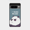 We Bare Bears Blue Glossy Metal Case Cover For Google Pixel 8 Pro 5G