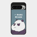We Bare Bears Blue Glossy Metal Case Cover For Google Pixel 9 Pro Xl