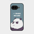 We Bare Bears Blue Glossy Metal Case Cover For Google Pixel 9A 5G
