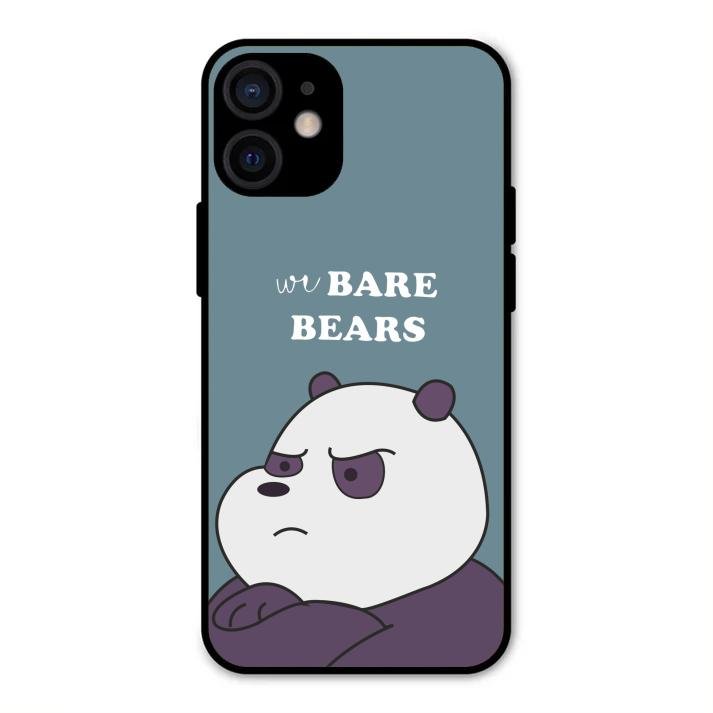 We Bare Bears Blue Glossy Metal Case Cover For iPhone 12 mini
