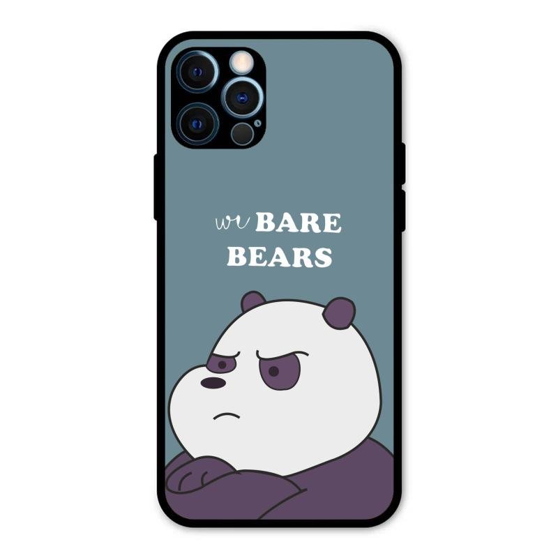 We Bare Bears Blue Glossy Metal Case Cover For iPhone 12 Pro