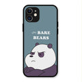 We Bare Bears Blue Glossy Metal Case Cover For iPhone 12