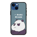 We Bare Bears Blue Glossy Metal Case Cover For iPhone 13 mini