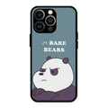 We Bare Bears Blue Glossy Metal Case Cover For iPhone 13 Pro