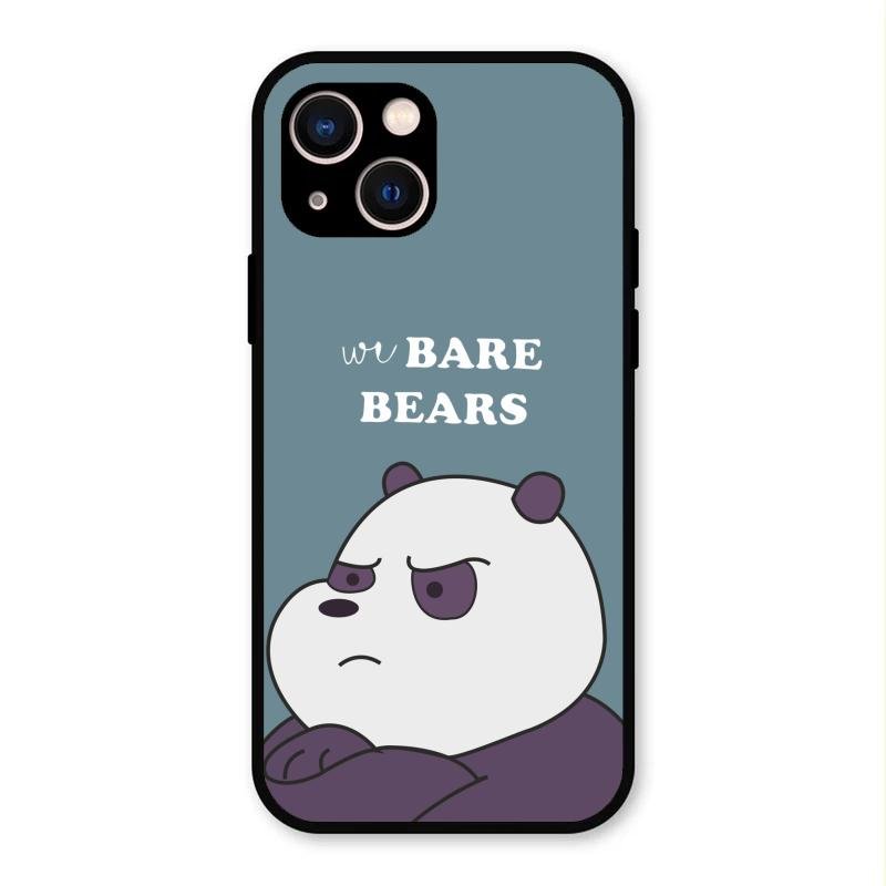 We Bare Bears Blue Glossy Metal Case Cover For iPhone 13