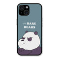 We Bare Bears Blue Glossy Metal Case Cover For iPhone 15 Plus