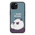 We Bare Bears Blue Glossy Metal Case Cover For iPhone 15