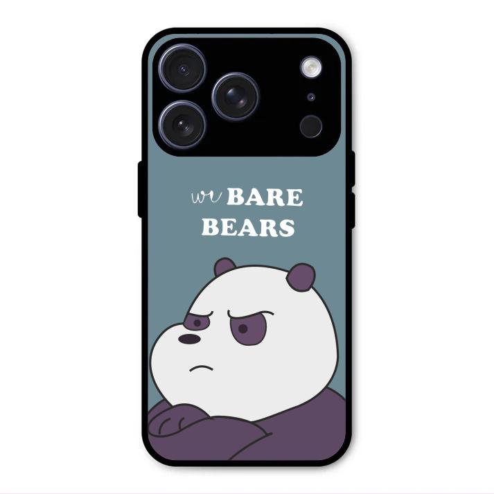 We Bare Bears Blue Glossy Metal Case Cover For iPhone 17 Pro Max