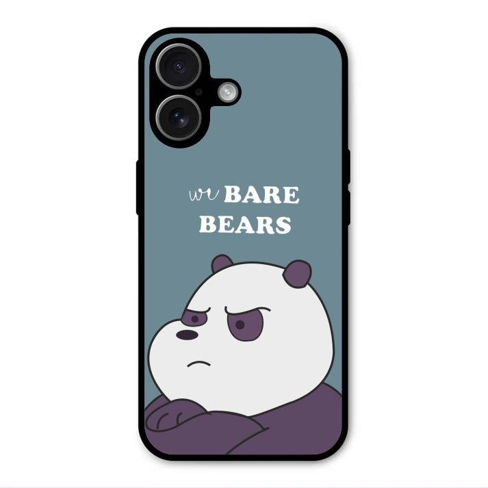 We Bare Bears Blue Glossy Metal Case Cover For iPhone 17