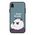 We Bare Bears Blue Glossy Metal Case Cover For iPhone XR