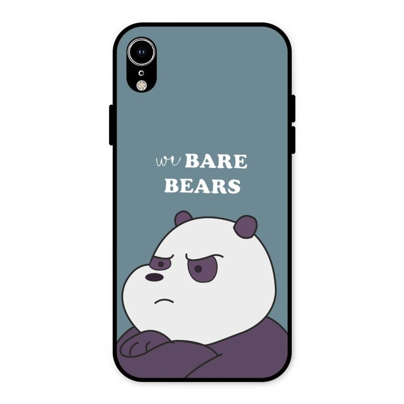 We Bare Bears Blue Glossy Metal Case Cover For iPhone XR