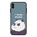 We Bare Bears Blue Glossy Metal Case Cover For iPhone XS Max