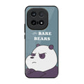 We Bare Bears Blue Glossy Metal Case Cover For iQOO 15 5G
