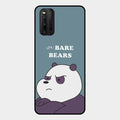 We Bare Bears Blue Glossy Metal Case Cover For Iqoo 3 5G