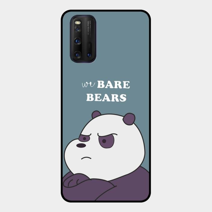 We Bare Bears Blue Glossy Metal Case Cover For Iqoo 3 5G