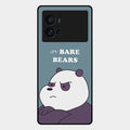 We Bare Bears Blue Glossy Metal Case Cover For Iqoo 9 Pro 5G