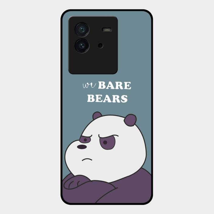 We Bare Bears Blue Glossy Metal Case Cover For Iqoo Neo 6 5G