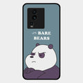 We Bare Bears Blue Glossy Metal Case Cover For Iqoo Neo 7 5G