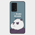 We Bare Bears Blue Glossy Metal Case Cover For Iqoo Z5 5G