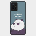We Bare Bears Blue Glossy Metal Case Cover For Iqoo Z6 5G