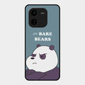 We Bare Bears Blue Glossy Metal Case Cover For Iqoo Z9X 5G