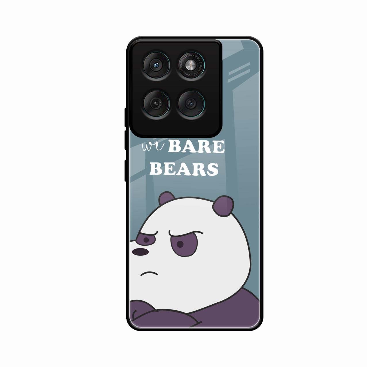 We Bare Bears Blue Glossy Metal Case Cover For Motorola Edge 60 Fusion 5G