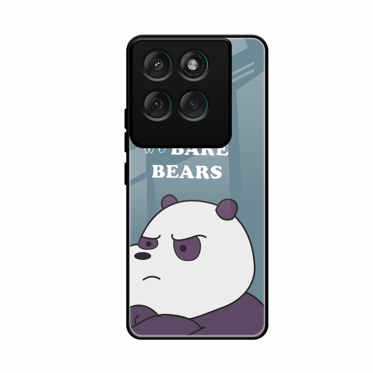 We Bare Bears Blue Glossy Metal Case Cover For Motorola Edge 60 Pro 5G