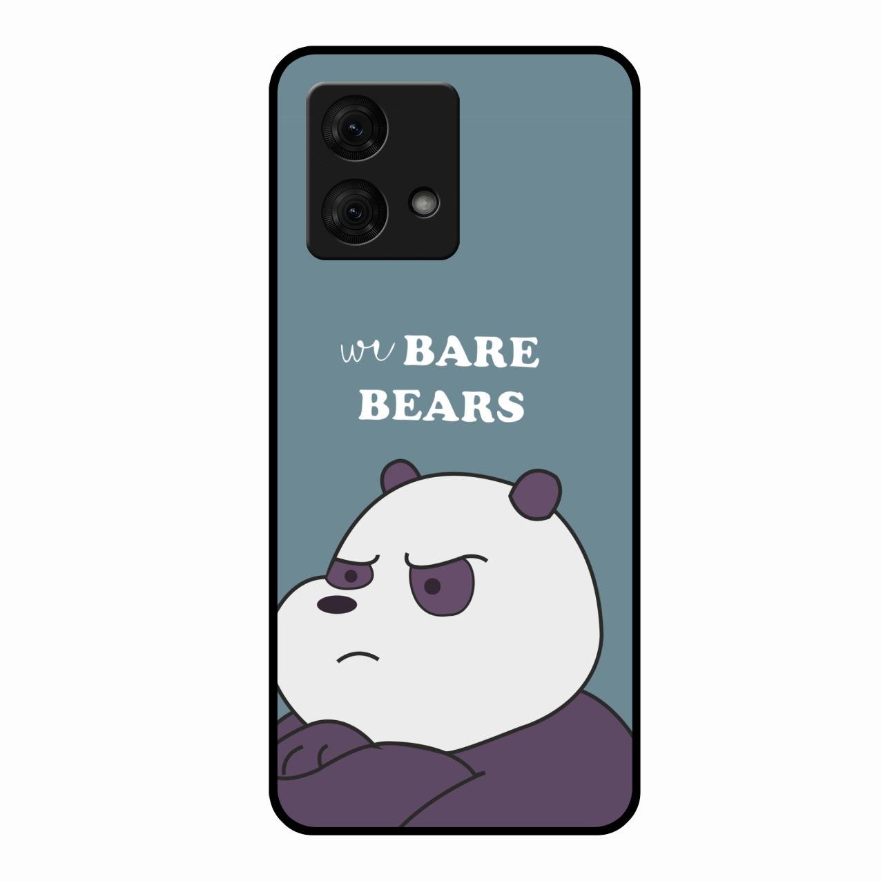 We Bare Bears Blue Glossy Metal Case Cover For Motorola g84 5G