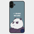 We Bare Bears Blue Glossy Metal Case Cover For Nothing Cmf Phone 1