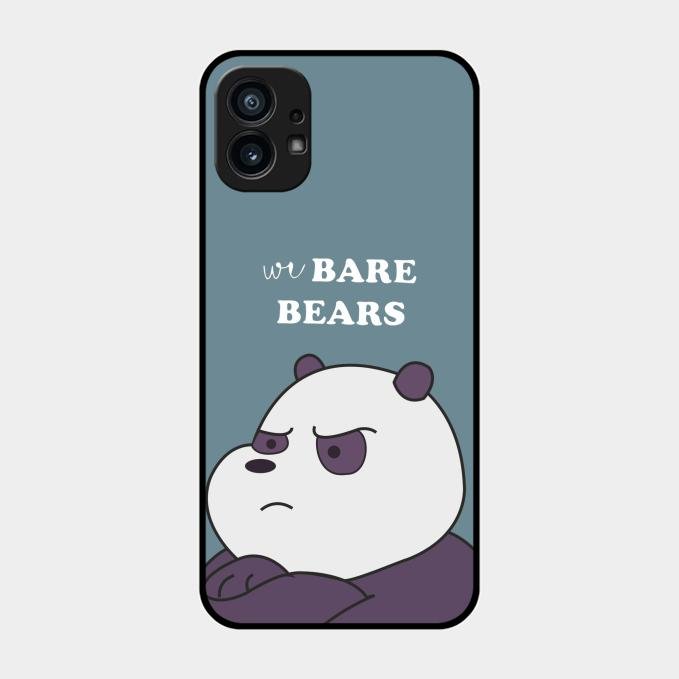 We Bare Bears Blue Glossy Metal Case Cover For Nothing Phone 1